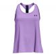 Purple Under Armour kids' girls tank top with T-back straps from O'Neills.