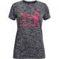 Black and Pink Under Armour kids' girls t-shirt with short sleeves from O'Neills.
