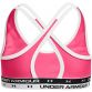 Pink Under Armour kids' girls sports bra with cross back from O'Neills.