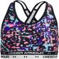Multi print Under Armour girls sports bra with cross back straps from O'Neills.