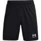Black Under Armour men's gym shorts with UA logo from O'Neills.