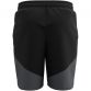 Black and Grey Under Armour men's gym shorts with hand pockets from O'Neills.