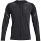 Black Under Armour men's full zip hoodie with drawstring hood from O'Neills.
