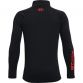 Black Under Armour boys half zip top with red UA wordmark on right arm from O'Neills.
