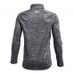 Grey Under Armour kids' half-zip training top, made from ultra-soft UA Tech™ fabric, featuring Under Armour logos on front and sleeve available from O'Neills.