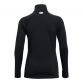 Black Under Armour women's half zip top with mesh panels under arms from O'Neills.