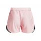 Pink Under Armour Kids' Play Up Tri-Colour Shorts, with Soft elastic waistband, from O'Neills