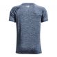 Blue Kids' Under Armour Tech™ T-Shirt with white UA branding on the front from O'Neills