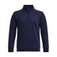 Navy Under Armour Kids' Armour Fleece® ¼ Zip, with Soft inner layer traps heat to keep you warm, from O'Neills.