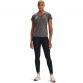 Grey Under Armour women's gym t-shirt with v-neck from O'Neills.