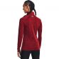 Under Armour Women's Tech™ Half Zip Twist Chestnut Red, with Raglan sleeves, from O'Neills