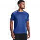Blue Under Armour men's short sleeve t-shirt with a black logo on left chest from O'Neills.