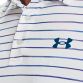 White Men's Under Armour Playoff Golf Polo Shirt made from a breathable lightweight fabric from O'Neills