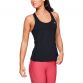 Black Under Armour Women's gym tank top with racer back from O'Neills.