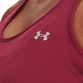 Women's Maroon Under Armour HeatGear® Armour Racer Tank, with classic racer back from O'Neills.