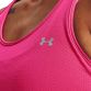 Women's Pink Under Armour HeatGear® Armour Racer Tank, with classic racer back from O'Neills.