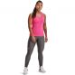 Women's Pink Under Armour HeatGear® Armour Racer Tank, with classic racer back from O'Neills.