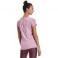 Pink Under Armour women's gym t-shirt with dropped hem from O'Neills.