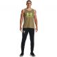 Green Under Armour men's gym sleeveless tank vest with loose fit from O'Neills.