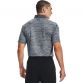 Grey Under Armour men's golf polo shirt with short sleeves from O'Neills.