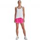 Pink Under Armour women's Play 3.0 gym shorts with branded waistband from O'Neills.