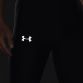Black Under Armour men's running tights with reflective logo from O'Neills.