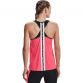 Pink Under Armour women's gym vest with t-back straps from O'Neills.