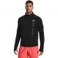 Black Under Armour men's running half zip top with reflective detail from O'Neills.
