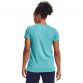 Blue Under Armour women's t-shirt with round neck from O'Neills.