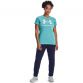 Blue Under Armour women's t-shirt with round neck from O'Neills.