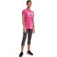 Women's Pink Under Armour Sportstyle Graphic T-Shirt, with loose fit for complete comfort from O'Neills.