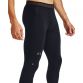 Black Under Armour men's base layer tights with jacquard elastic waistband from O'Neills.