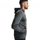 Grey Under Armour men's hoodie with black hood drawstrings from O'Neills.