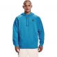 Blue Under Armour men's overhead hoodie with embroidered UA logo on left chest from O'Neills.