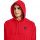 Red Men's Under Armour Rival Fleece Hoodie with a kangaroo pocket from O'Neills