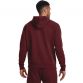 Chestnut Red Under Armour Men's Rival Fleece Hoodie, with Brushed interior from O'Neills