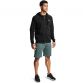 Black Under Armour men's full zip hoodie with white UA logo on left chest from O'Neills.
