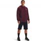 Maroon Under Armour men's hoodie with white UA logo from O'Neills.