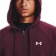 Maroon Under Armour men's hoodie with drawstring hood from O'Neills.