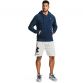 Navy Under Armour men's full zip hoodie with white UA logo on left chest from O'Neills.