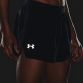Black Under Armour men's running shorts with reflective logo from O'Neills.