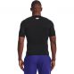 Black Under Armour men's training t-shirt with white UA logo on upper back from O'Neills.