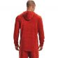 Red Under Armour men's hoodie with printed logo and kangaroo pocket from O'Neills.