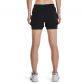 Black Under Armour women's 2 in 1 running shorts with internal pocket from O'Neills.