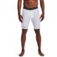 White Under armour men's long base layer shorts with branded waistband from O'Neills.