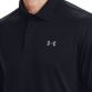 Black Men's Under Armour long sleeve polo shirt with grey UA logo from O'Neills.
