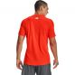 Orange Men's Under Armour short sleeve fitted gym t-shirt with black UA logo from O'Neills.