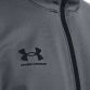 Grey Under Armour men's half zip top with with UA logo from O'Neills.