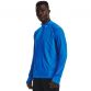 Blue men's Under Armour running half zip top with reflective UA logo and thumbholes from O'Neills.
