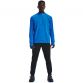 Blue men's Under Armour running half zip top with reflective UA logo and thumbholes from O'Neills.